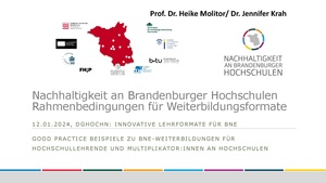 Präsentation Nachhaltigkeit an Brandenburger Hochschulen (Heike Molitor)